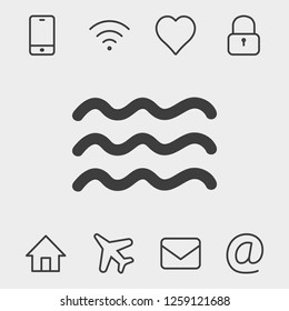 Ocean waves icon