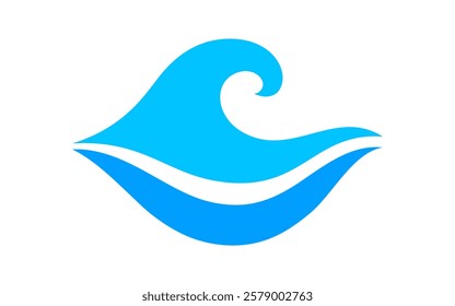 ocean waves icon, water symbol, sea waves, wave water ripple flow for graphic, water splash shape