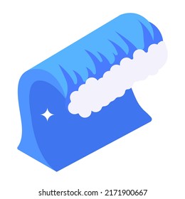 Descarga de iconos isométricos de ondas oceánicas

