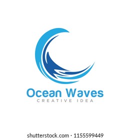 Ocean Waves Logo Template