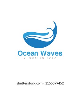 Ocean Waves Logo Template