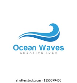 Ocean Waves Logo Template