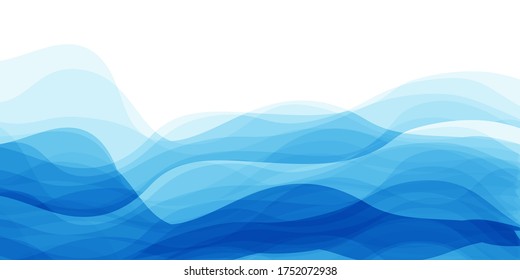 Fondo de bienvenida de verano de las olas del océano