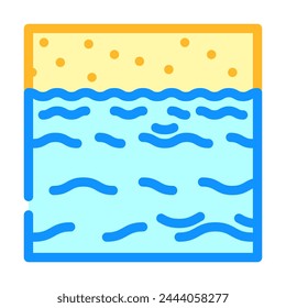 ocean waves tidal power color icon vector. ocean waves tidal power sign. isolated symbol illustration