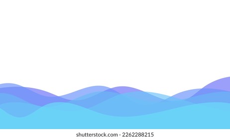 Ocean waves vector illustration. Graphic design, vacation, style, wallpaper, site, decoration, template style, multimedia, water, abstraction. Sea concept. Vector illustration of sea waves