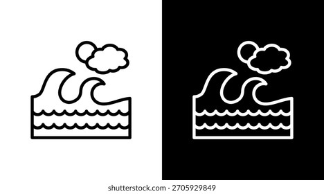 Ozeanweißes Symbolset-Design