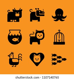 ocean, wild, wire and hot icon set. Vector illustration for web and design.