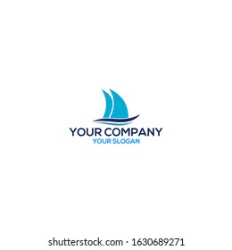 Ocean Yacht Logo Design Vector Stock Vector (Royalty Free) 1630689271 ...