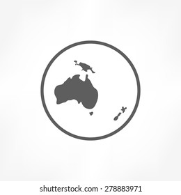oceania continent icon