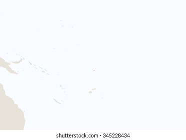 Oceania with highlighted Tuvalu map. Vector Illustration.
