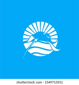 Oceanic Ray Fish Logo Illustration