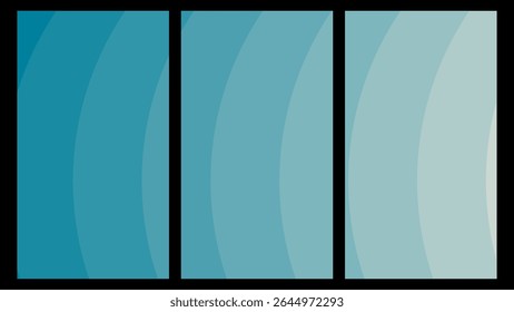 Gradientes de ondas de azul oceânico: curvas dinâmicas que misturam azul-verde profundo a água leve - Ideal para fundos serenos, temas marinhos e arte digital renovadora.