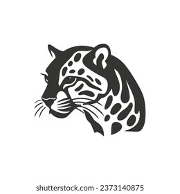 Ocelot Icon on White Background - Simple Vector Illustration