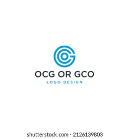 OCG OR GCO LOGO DESIGN VECTOR
