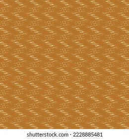 Ocher brown rug with chevron pattern. Soft textile material, made of wool, cotton or synthetic. Abstract vector.
