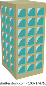 Ocher building.eps
This is a vector illustration.