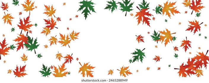 Ocker Blumenhintergrund Weiße Vektorgrafik. In: Leaf Canada Card. Goldene Flagge. Helles Design. In: Red Plant Season.