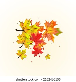 Ocher Foliage Background BeigeVector. Floral Isolated Texture. Colorful Nature Leaf. Abstract Plant Frame.