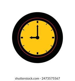 O'clock icon vector illustration logo design
