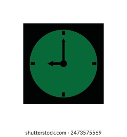 O'clock Symbol Vektorillustration Logo Design