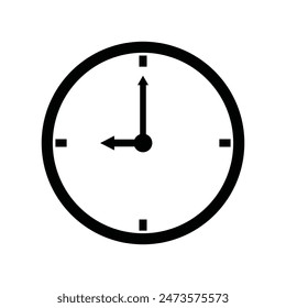 O'clock icon vector illustration logo design