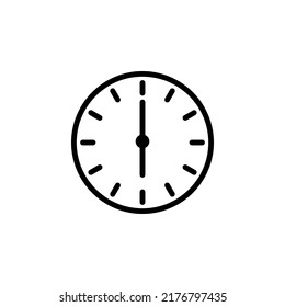 O'clock, watch, timer vector simple icons on white background