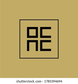 ocnc / 0cnc initial logo monogram, and can be editable