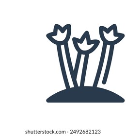 Ocotillo on Desert Vector Icon