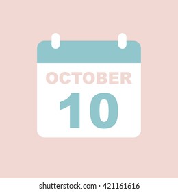 OCT 10,calendar icon.
