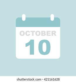 OCT 10,calendar icon.