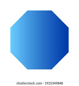 Octagon Background With Blue Gradient Color