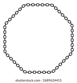 Diseño de elemento de borde de cadena octágono