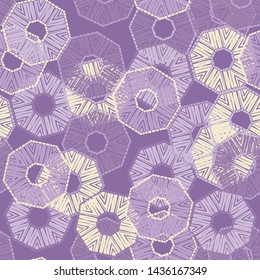 Octagon. Ethnic boho seamless pattern. Lace. Embroidery on fabric. Patchwork texture. Weaving. Traditional ornament. Tribal pattern. Folk motif. Can be used for wallpaper, textile, wrapping, web.