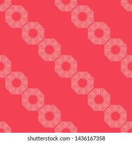 Octagon. Ethnic boho seamless pattern. Lace. Embroidery on fabric. Patchwork texture. Weaving. Traditional ornament. Tribal pattern. Folk motif. Can be used for wallpaper, textile, wrapping, web.