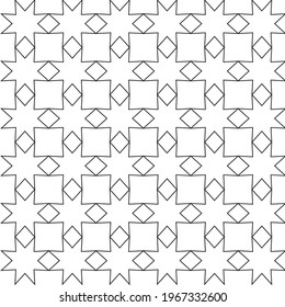 Octagon geometric lines pattern. Vector background