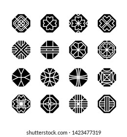 octagon geometric vector icon , ornament