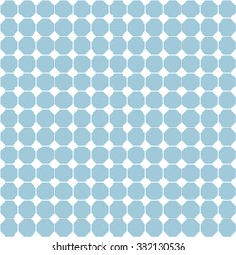 Octagon grid design,Vector seamless pattern.