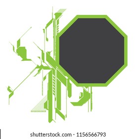 Octagon hitech headline element