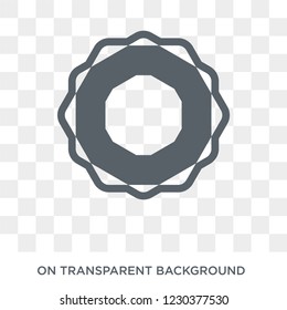 Octagon icon. Octagon design concept from Geometry collection. Simple element vector illustration on transparent background.