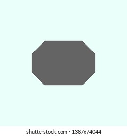 octagon icon. Elements of geometric figures illustration icon. Signs and symbols can be used for web, logo, mobile app, UI, UX