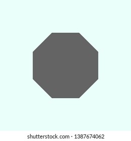 octagon icon. Elements of geometric figures illustration icon. Signs and symbols can be used for web, logo, mobile app, UI, UX