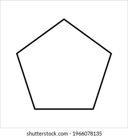 Octagon icon. Geometry octagonal on white background. Vector illustration