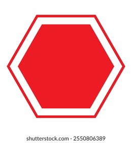 Icono de octágono de geometría de Vector octágono octágono de polígono de ocho lados. diseño eps 10 