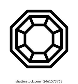 Octagon Icon Vektorgrafik Symbol Design Illustration