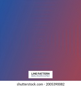 Octagon line pattern with gradient background