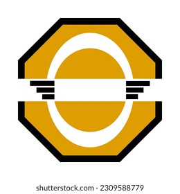 logotipo de tipo de logotipo de octagón logotipo vectorial