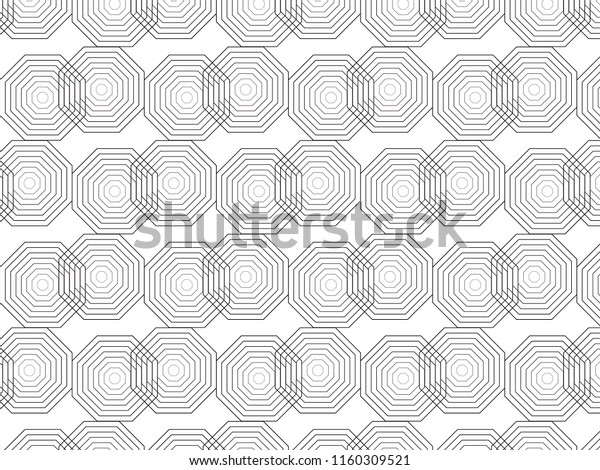Octagonal Motif Octagon Pattern Vector Stock Vector (Royalty Free) 1160309521 ...