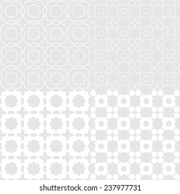 Octagon seemless. Pattern gray color. Vector 