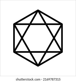 octagon shapes with outlines and fill colors, fields for logos or symbols, illustration vector graphic on white background.