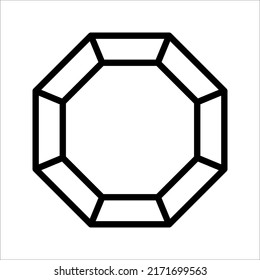 Octagon Shapes Outlines Fill Colors Fields Stock Vector (Royalty Free ...